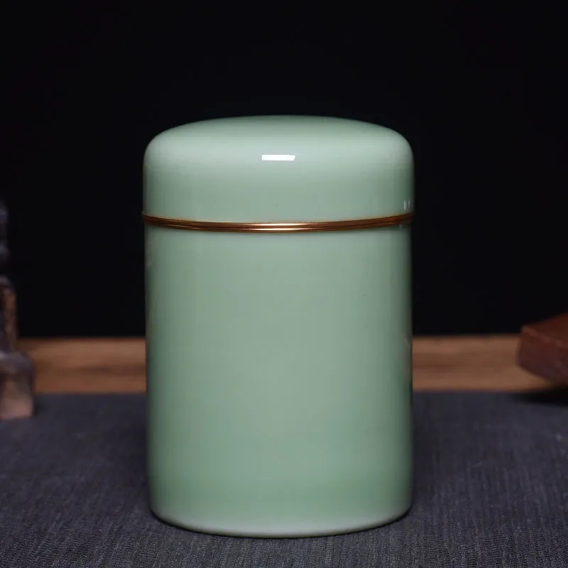 临沂旅行便携茶叶罐陶瓷密封罐大号家用存储罐